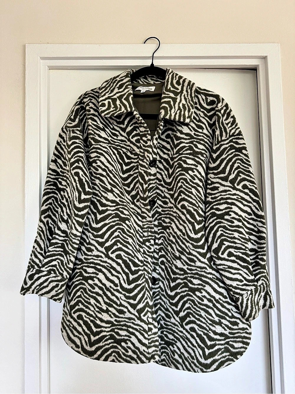 Peter Som Zebra Print Button Down XS Like New